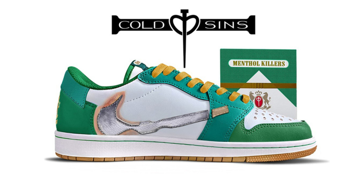 Cold Sins presents its second sneaker with the "Menthol Killers".